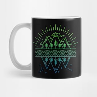 Nature Life - Front and Back (Color Line Art) Mug